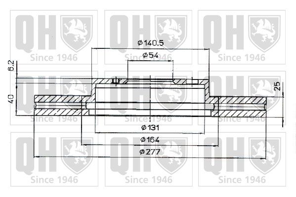 QUINTON HAZELL Тормозной диск BDC4423